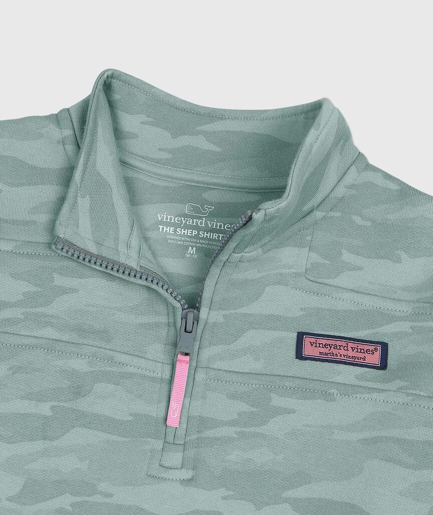 OUTLET Girls' Printed Brushed Terry Relaxed Shep Shirt®
