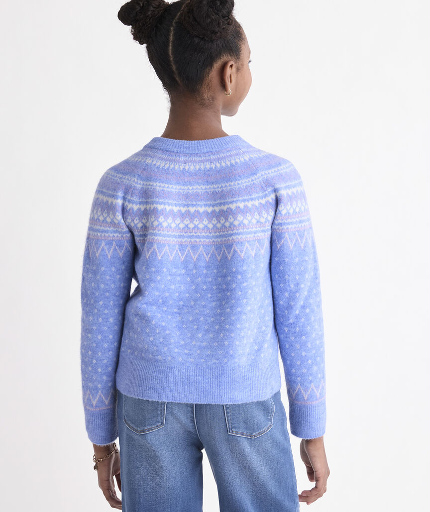Girls' Fair Isle Cardigan