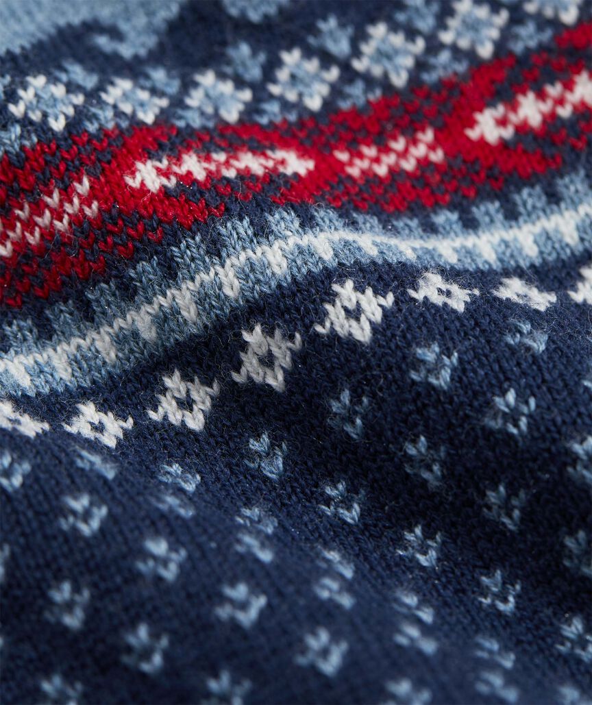 Boys' Fishing Fair Isle Quarter-Zip