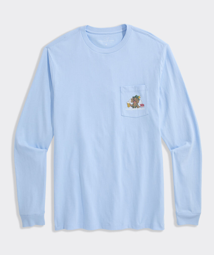 Oktoberfest Doxie Long-Sleeve Pocket Tee