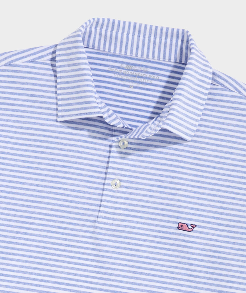 Performance Heathered Winstead Stripe Sankaty Polo
