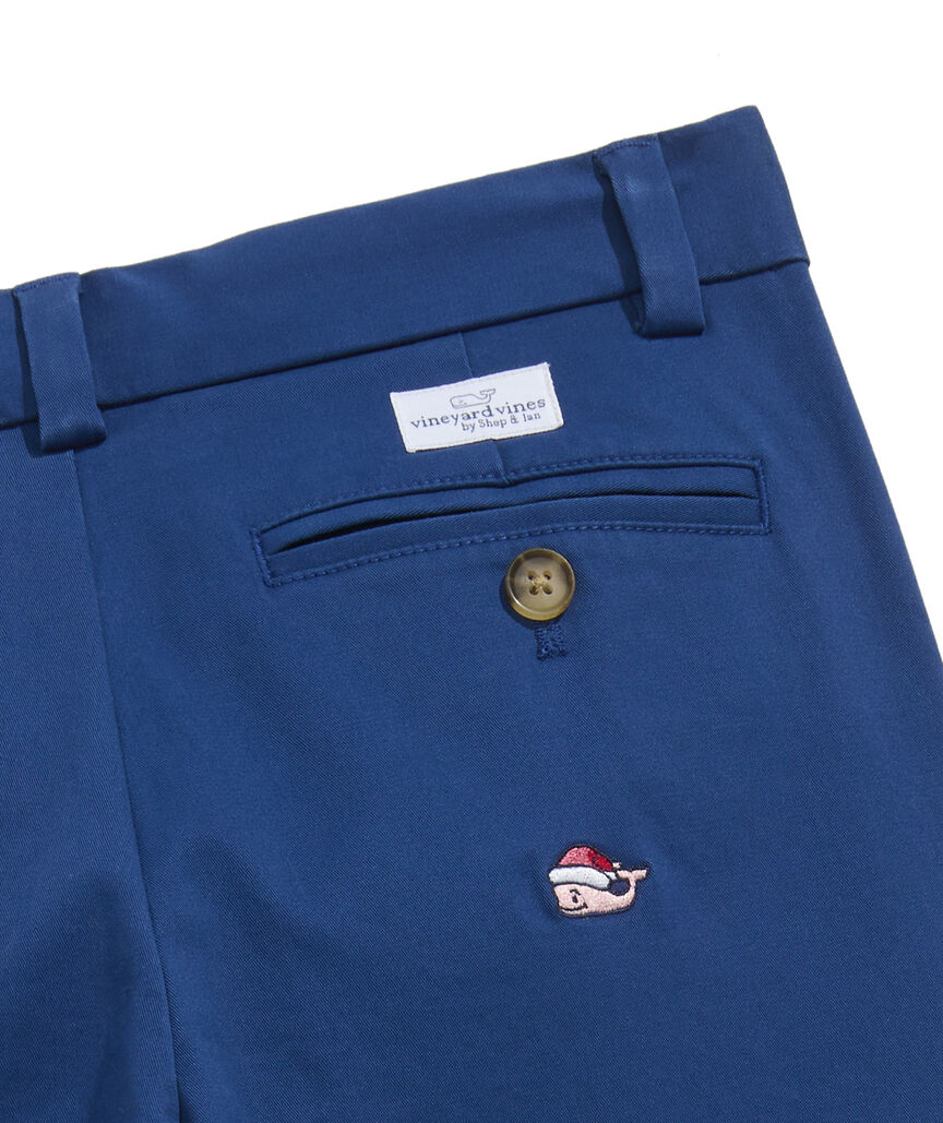 OUTLET Boys' Holiday Whale Embroidered Pants