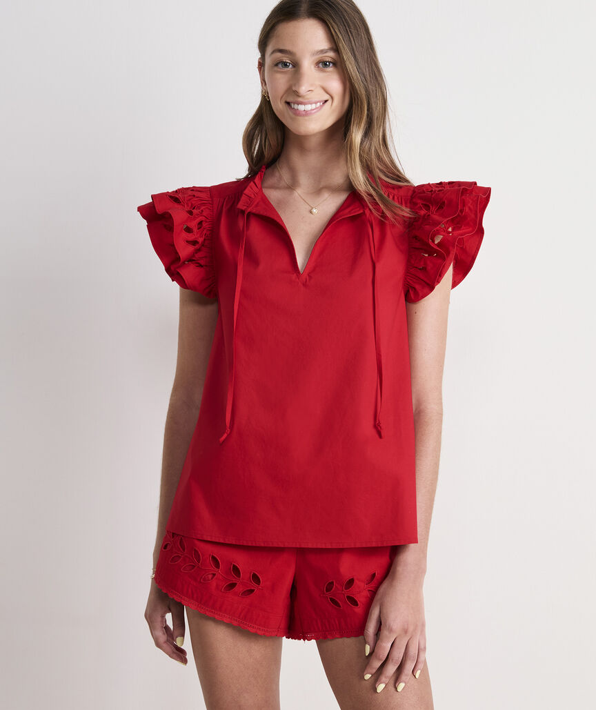 Adare Eyelet Top