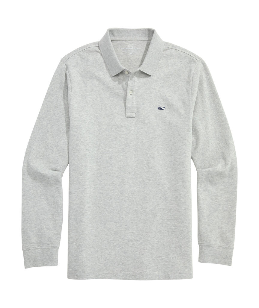 OUTLET Long-Sleeve Pique Polo