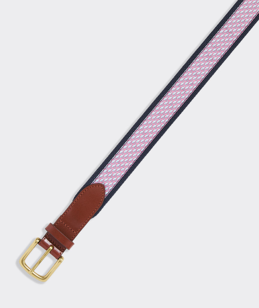 Vineyard Whale Canvas Club Belt