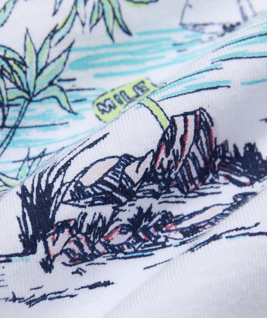 Women's Key West Toile Scenic Short-Sleeve Pocket Tee