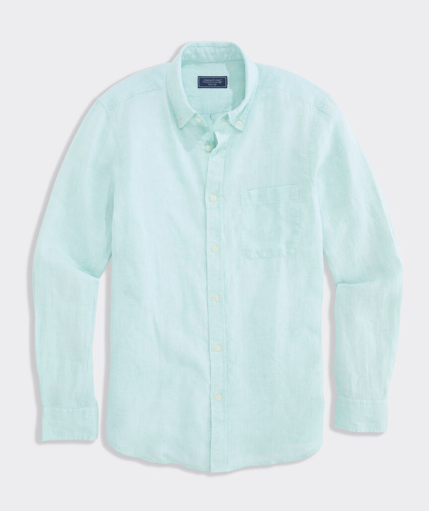 Surfside Solid Linen Shirt