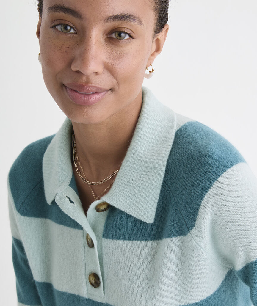 Seaspun Cashmere Polo Sweater