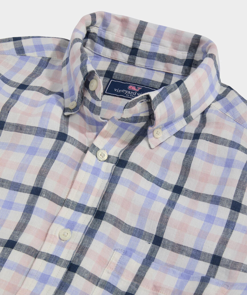 Windward Tattersall Linen Shirt