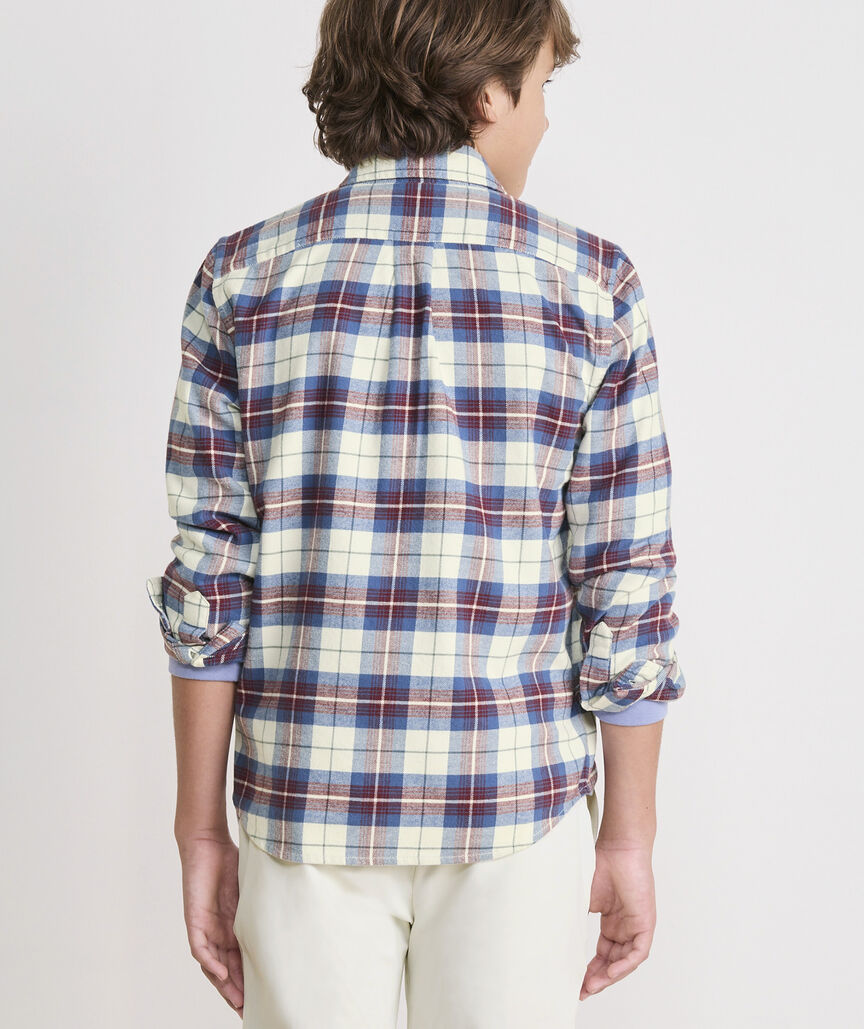 Boys' Muskeget Plaid Vineyard Flannel Shirt