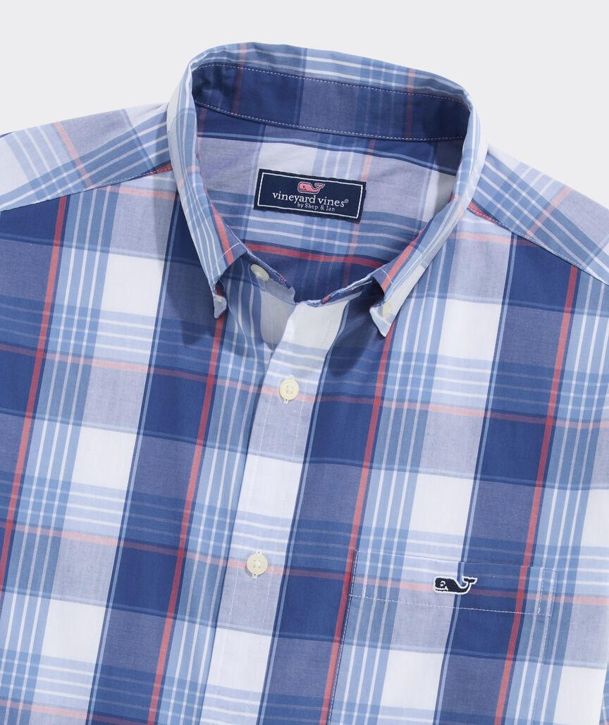 Barrington Plaid Perfect Wash Poplin Shirt