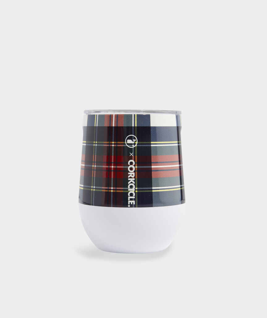Plaid Corkcicle® Stemless