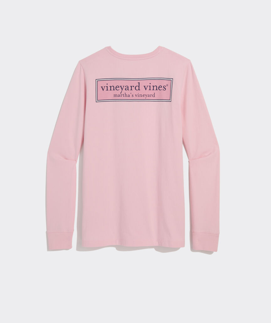 Women's Classic Logo Box Long-Sleeve Pocket Tee