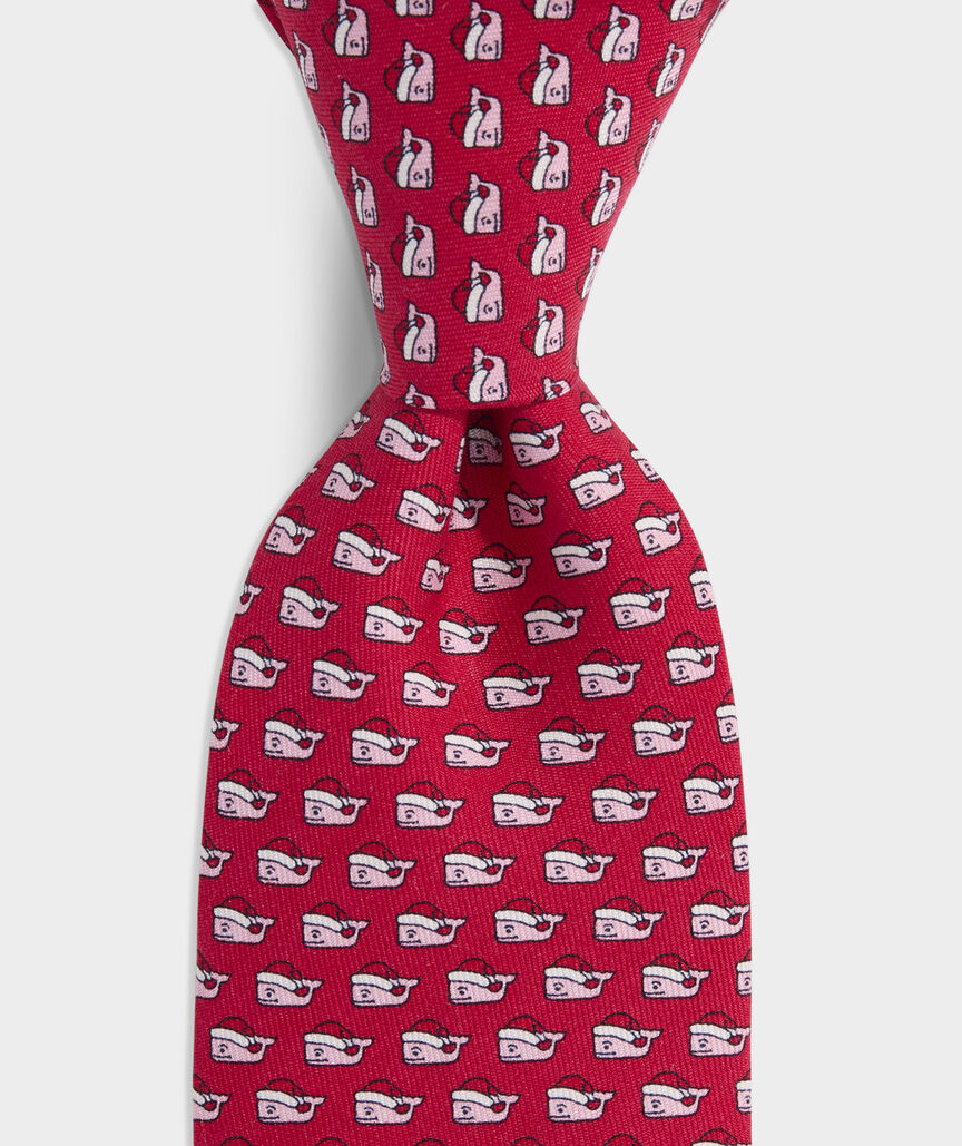 Boys' Santa Whale Silk Tie