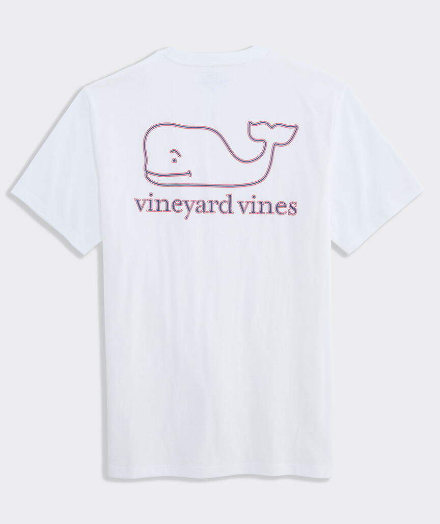 Stripe Whale Short-Sleeve Pocket Tee