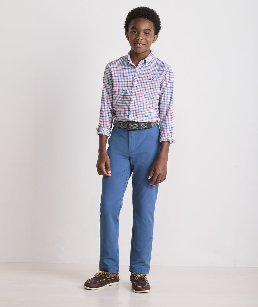 Boys' Performance Forepeak Tattersall Featherweight Shirt