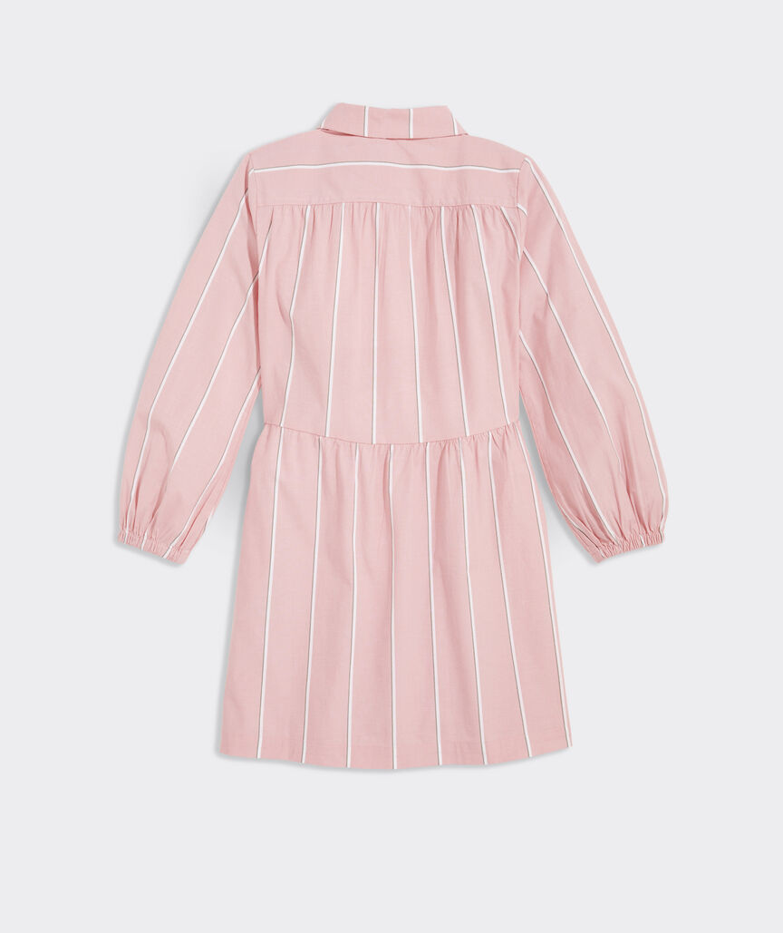 Girls' Poplin Shirtdress