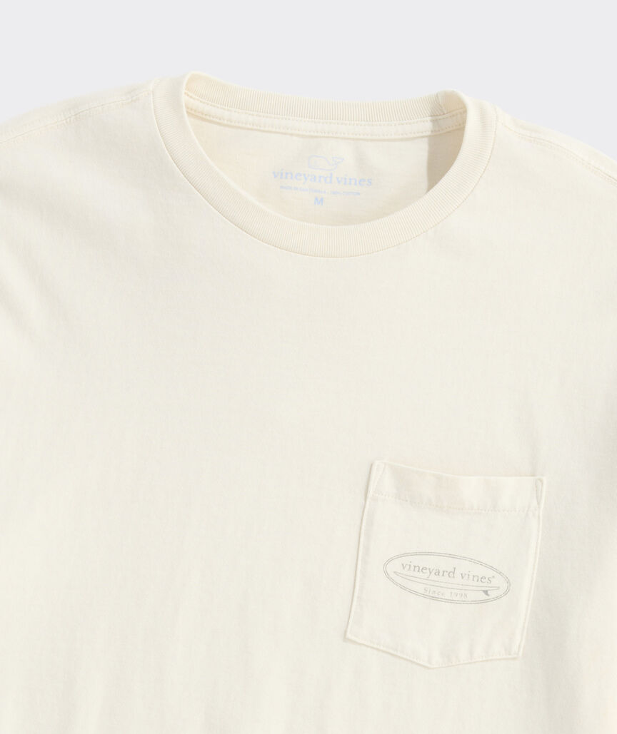 Drift Dye Outlined Surf Logo Short-Sleeve Pocket Tee