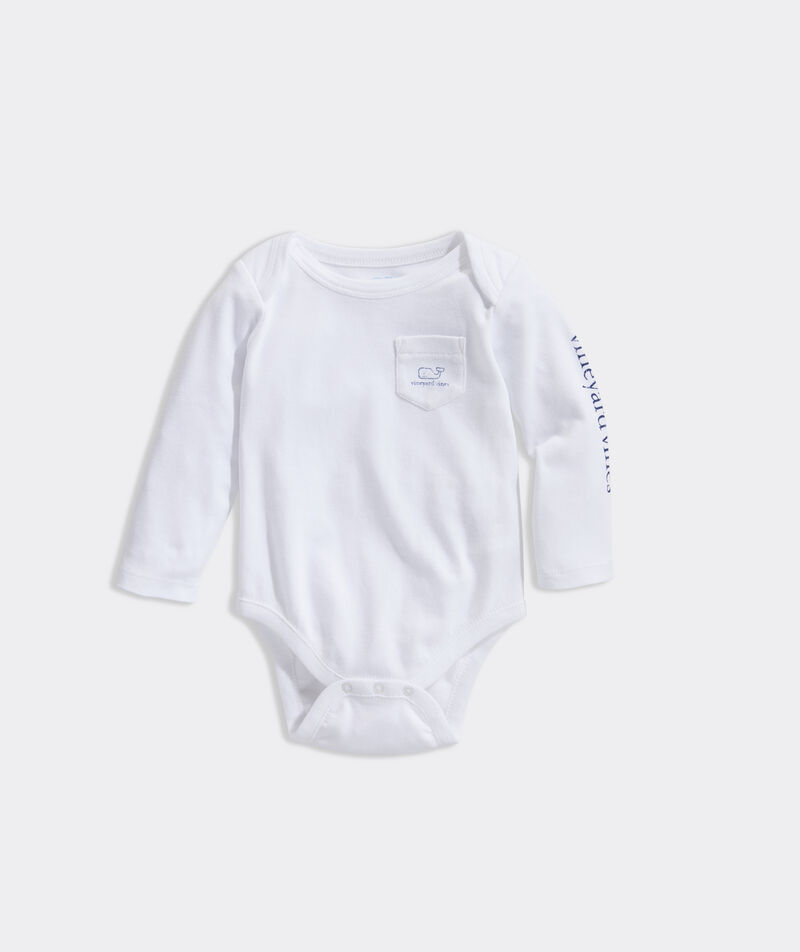 vineyard vines Baby Long-Sleeve Vintage Whale Body Suit