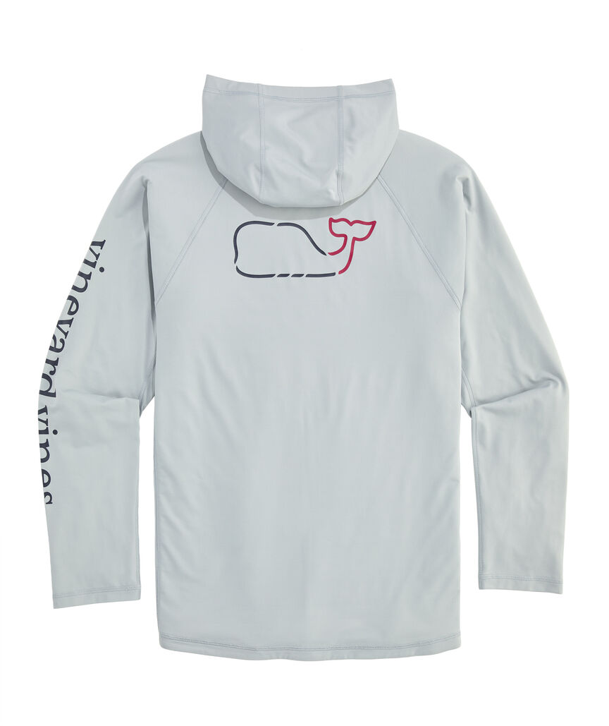 OUTLET Whale Outline Performance Hoodie Tee