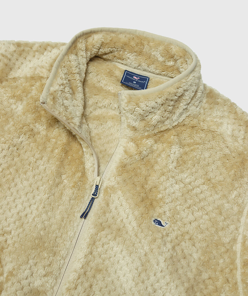 OUTLET Textured Fleece Full-Zip Jacket