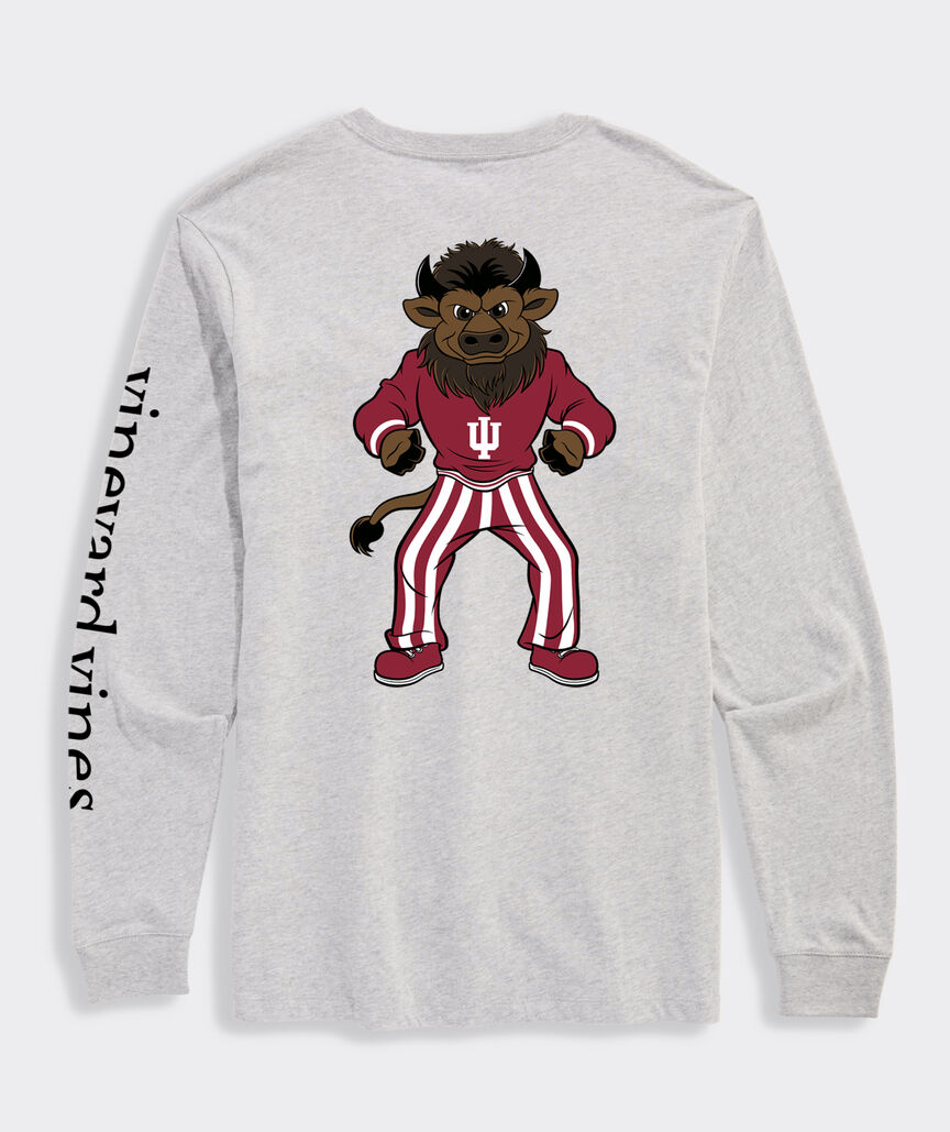 Indiana University Hoosier The Bison Long-Sleeve Pocket Tee