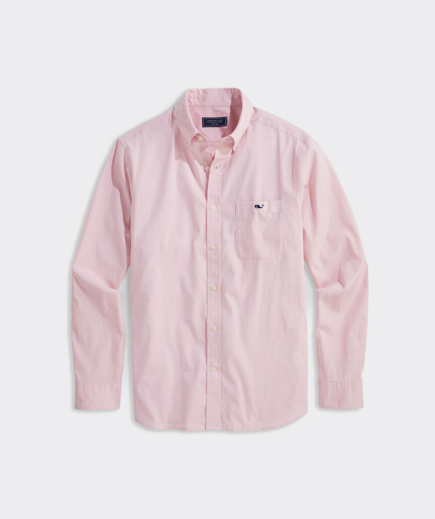 Shoreline Solid Perfect Wash Poplin Shirt
