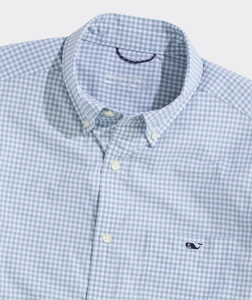 Performance Coral Reef Gingham Featherweight Shirt
