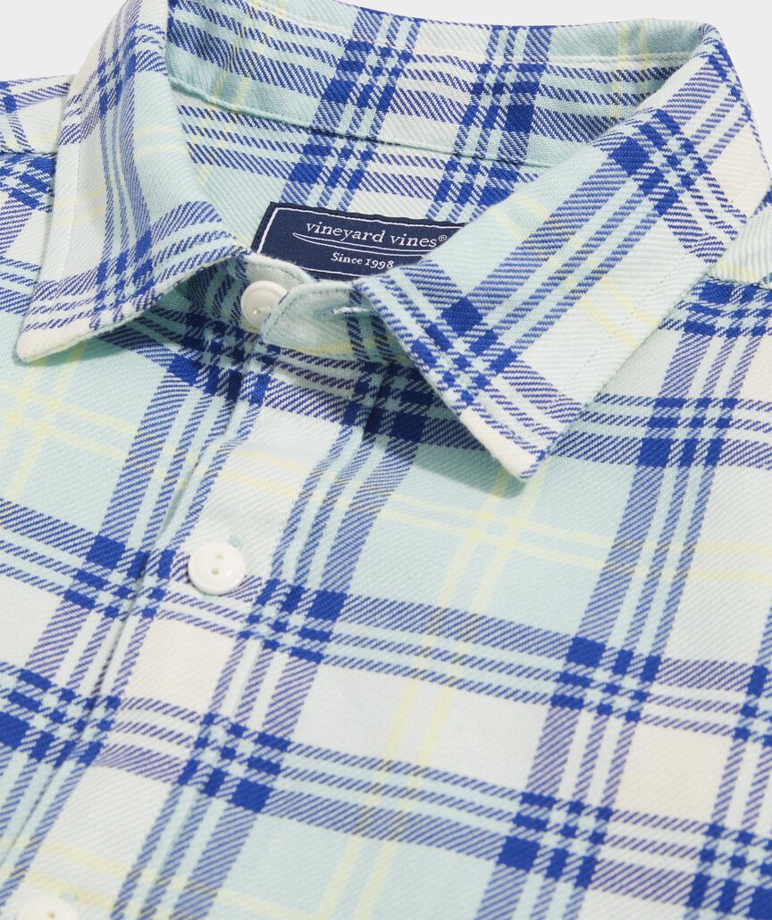 Cotton Twill Plaid Shirt