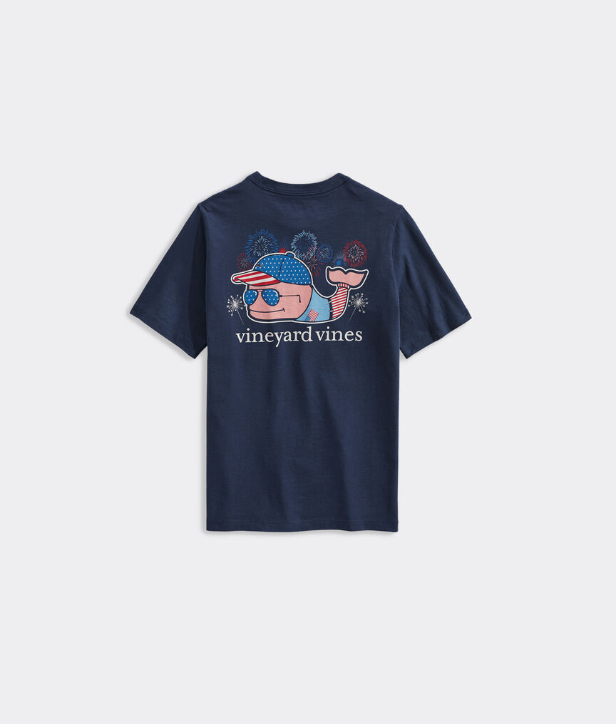 Boys' Fourth of July Whale Short-Sleeve Pocket Tee