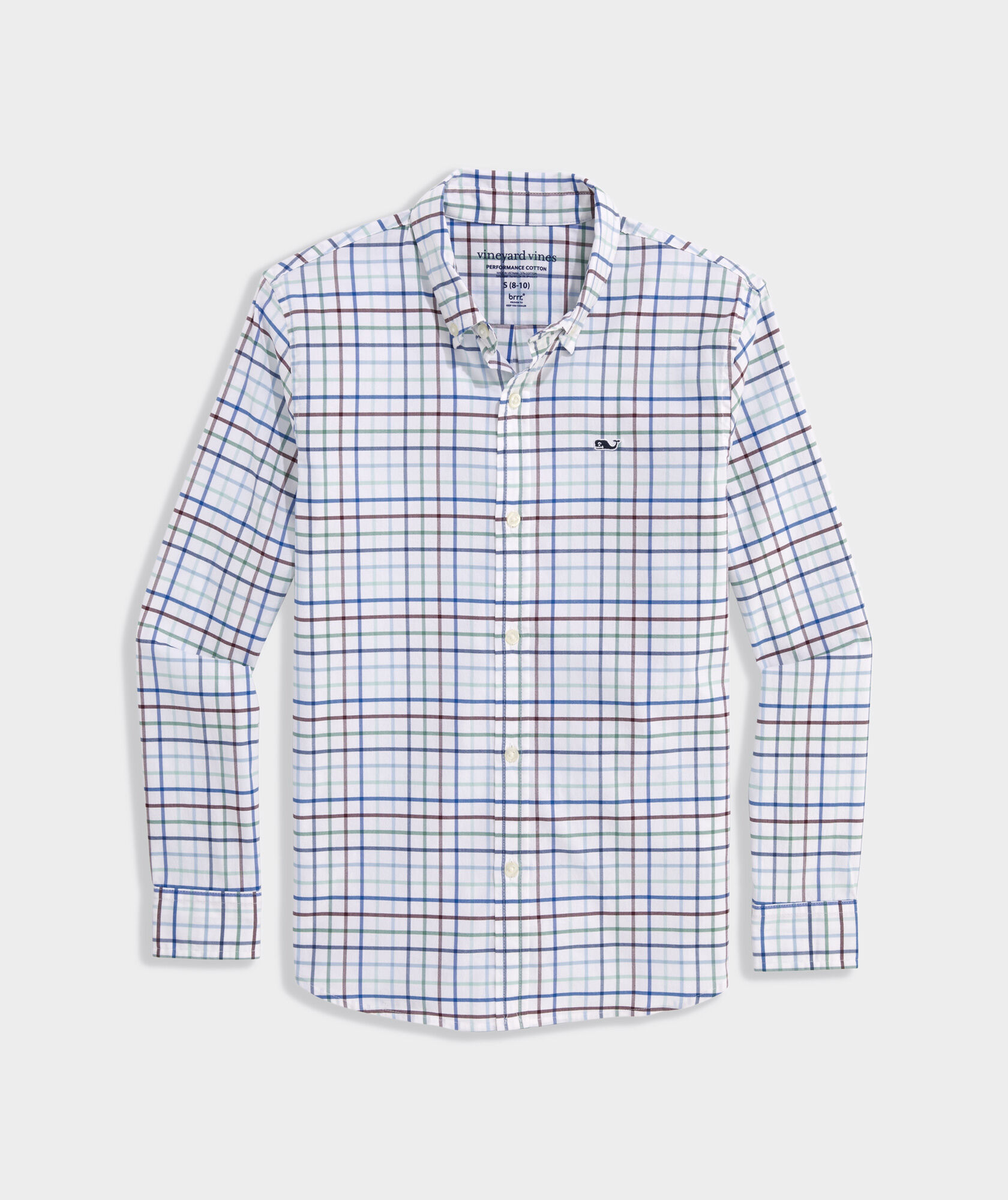Boys' Performance Cotton Tom Nevers Tattersall Shirt