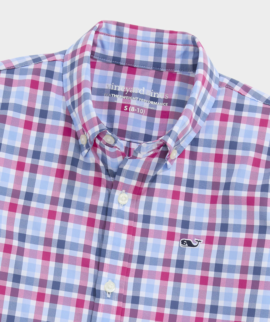 Boys' Performance Plaid Featherweight Shirt