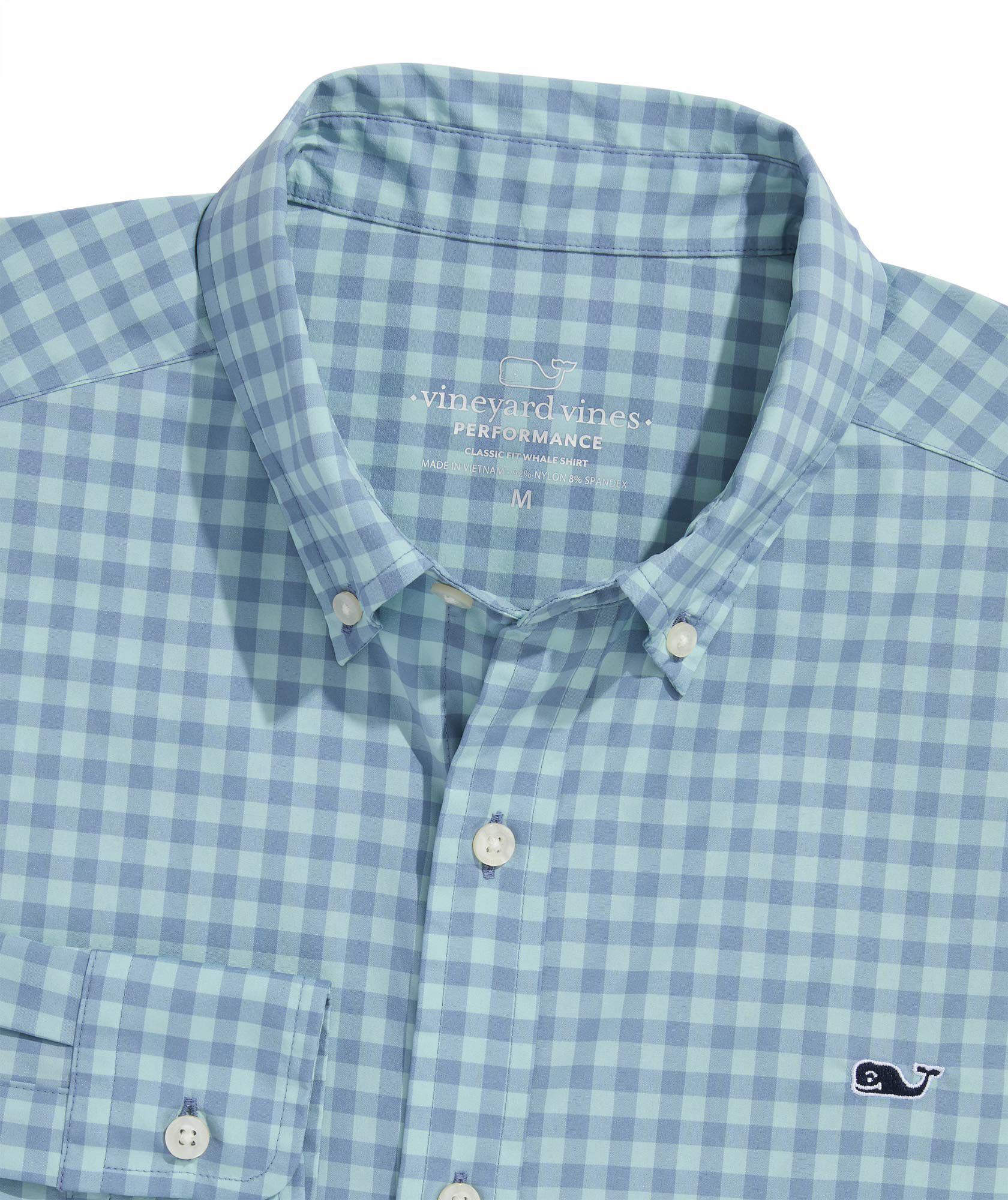 OUTLET Performance Nylon Gingham Shirt