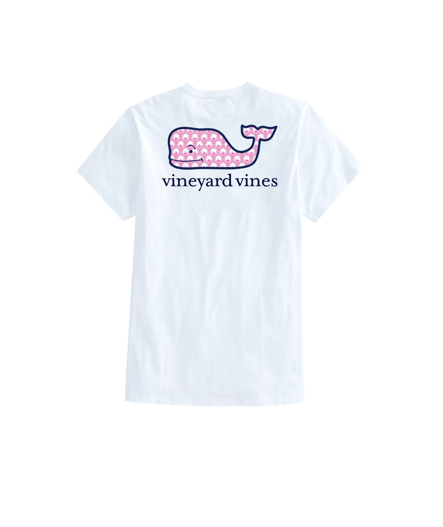 OUTLET Gia Block Print Whale Short-Sleeve Pocket Tee