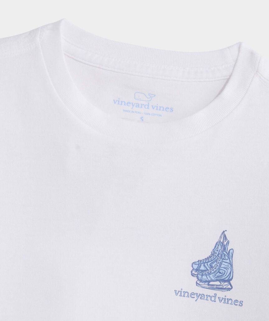 Boys' Hockey Skates Logo Box Long-Sleeve Tee