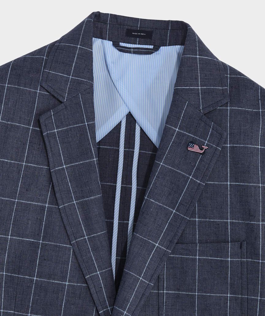 Schooner Windowpane Vos Sport Coat