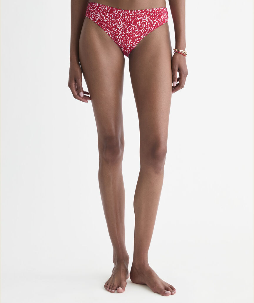 Ruched Low-Rise Bikini Bottom