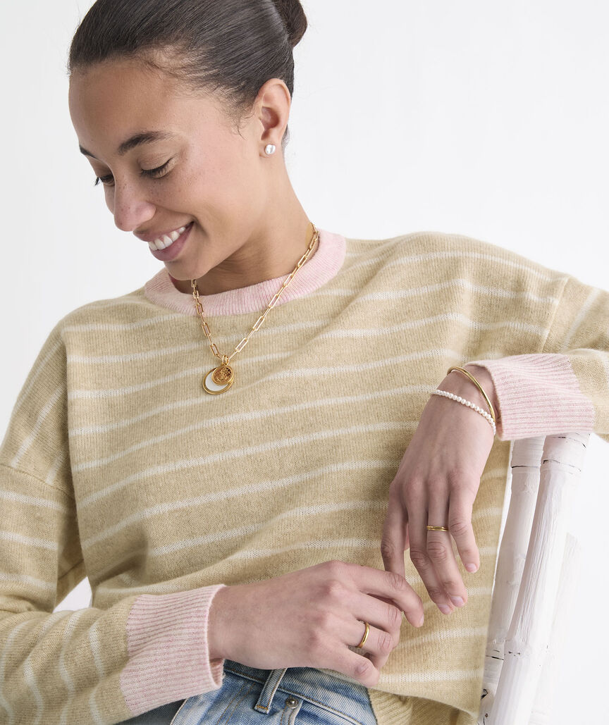 Seaspun Cashmere Stripe Crew