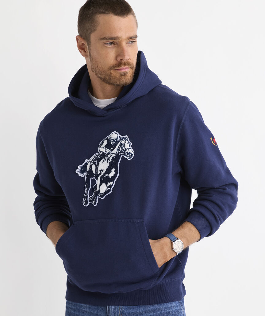 Kentucky Derby Galloping Horse Surf Terry Hoodie