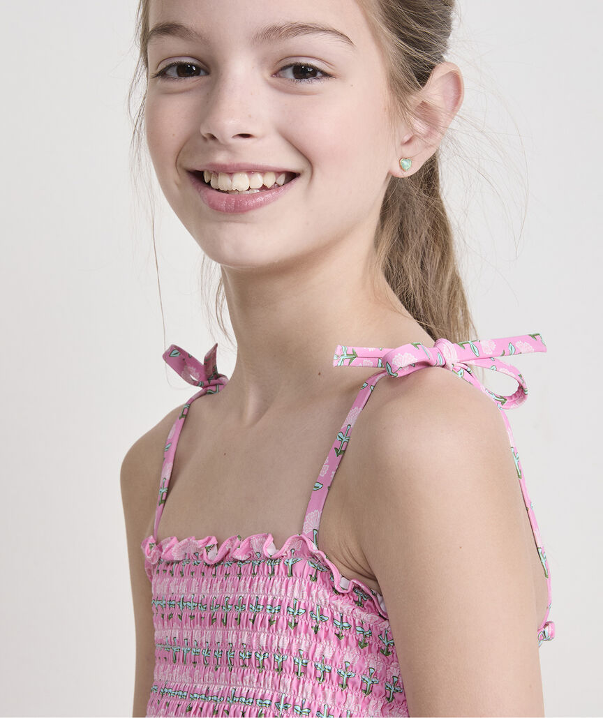 Girls' Smocked Tankini