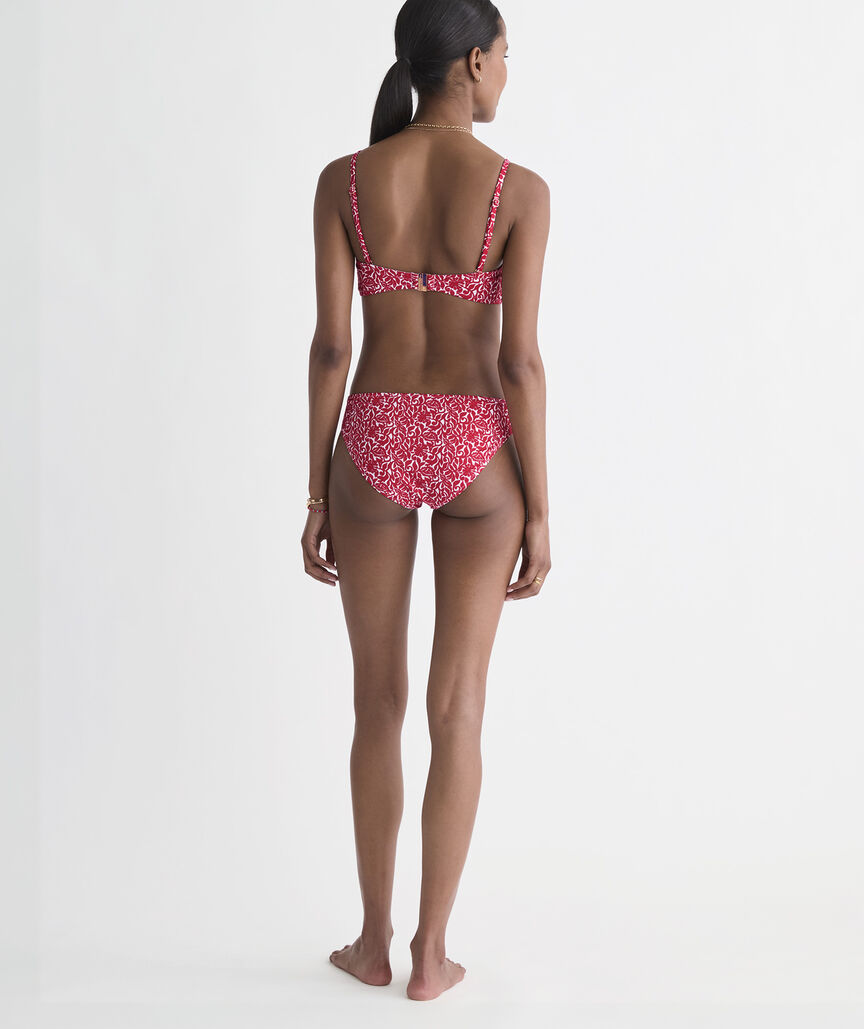 Ruched Low-Rise Bikini Bottom