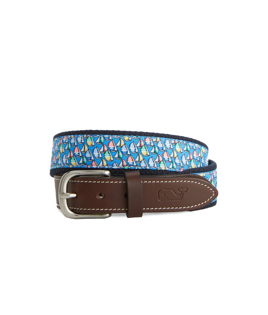 Boys Sailboats Canvas Club Belt