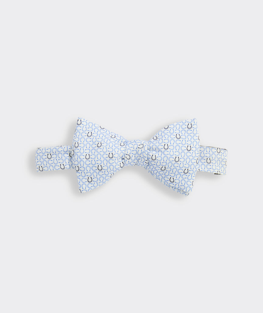 Kentucky Derby Micro Horseshoes Silk Bow Tie