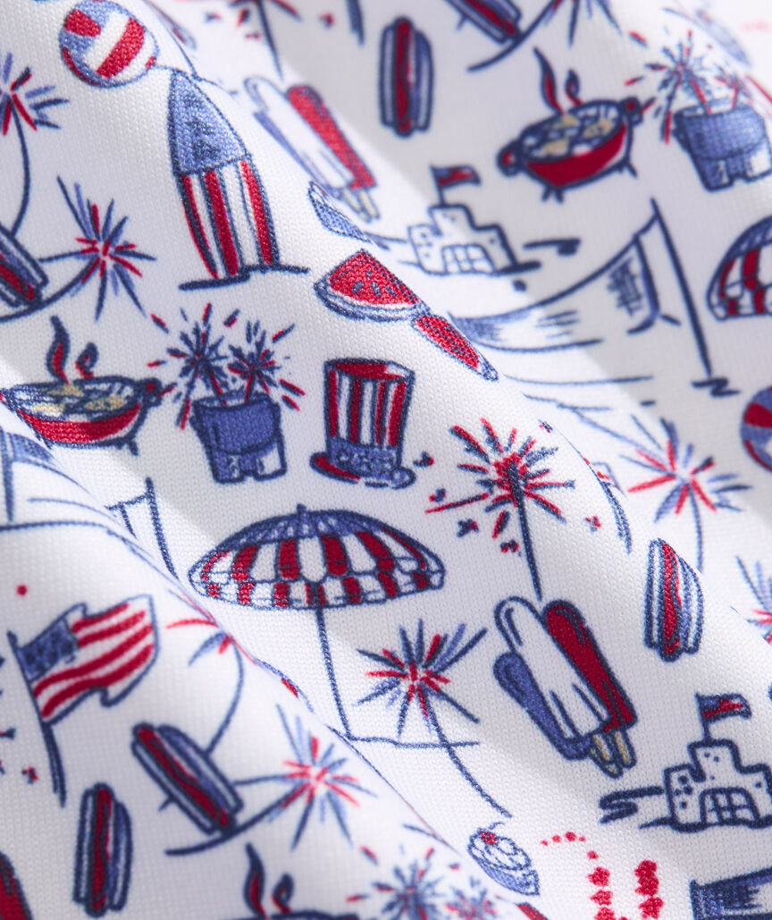 Boys' Performance Printed Sankaty Polo