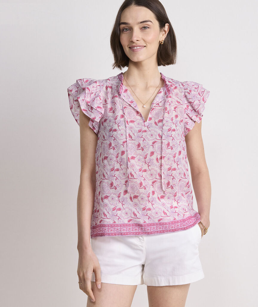 Adare Double Ruffle Top