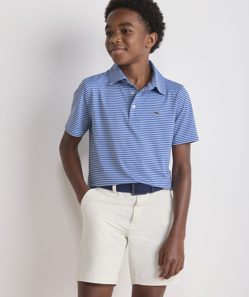 Boys' Performance Bradley Stripe Sankaty Polo