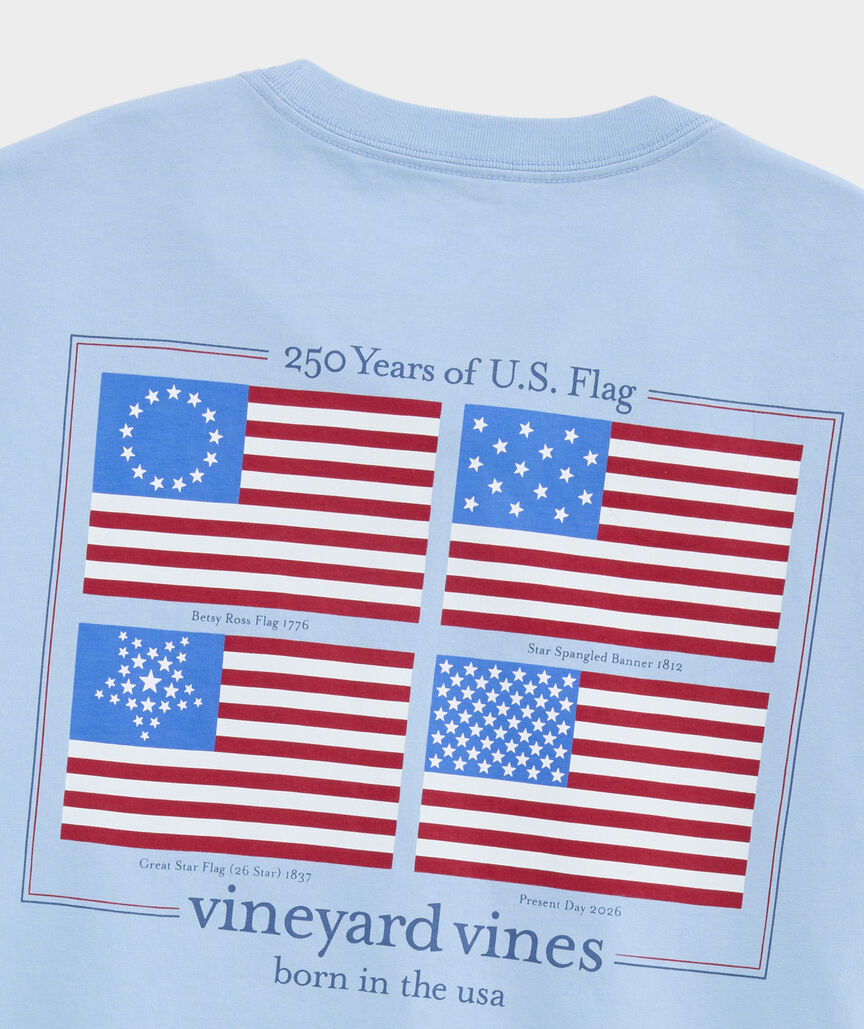 USA Flag History Short-Sleeve Pocket Tee
