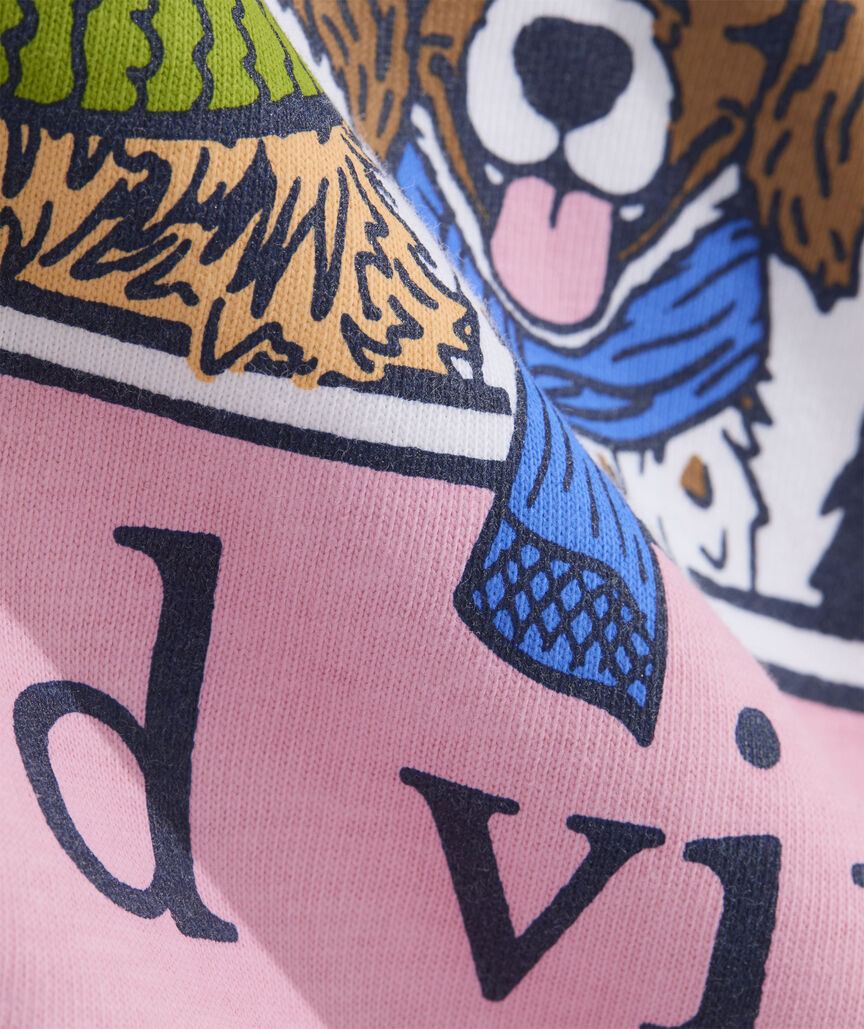 Winter Pups Logo Box Long-Sleeve Tee