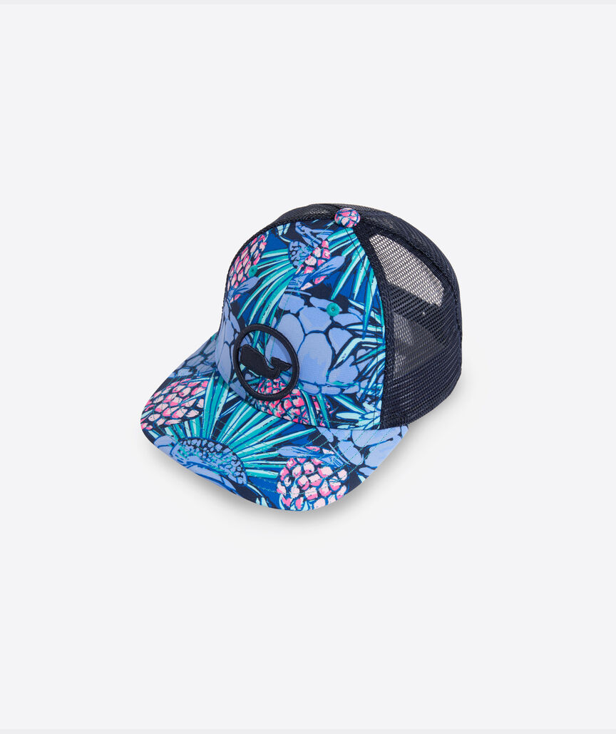 Boys' Turtle Palm Print Whale Dot Trucker Hat