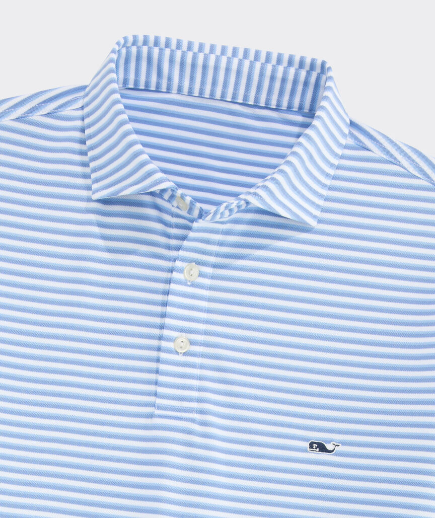 Performance Pique Striped Sankaty Polo